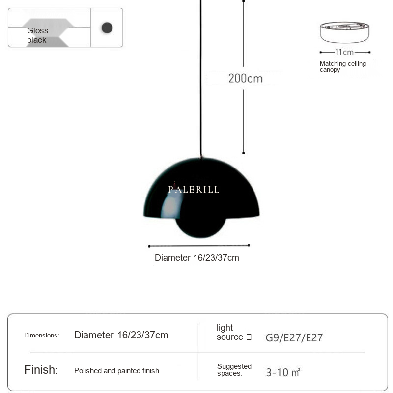 Flowerbud Pendant Light — AM0134, view 23