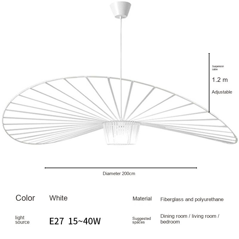 Wide Brim Pendant Light — AM0215, view 24
