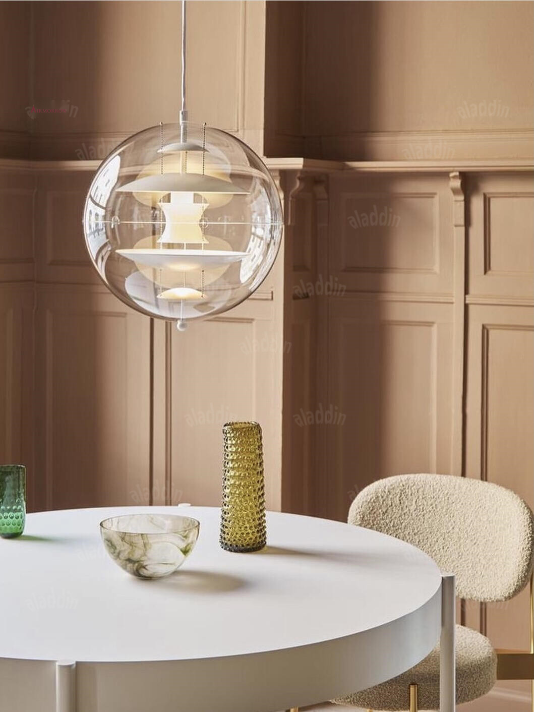 Sculptural Globe Pendant Light — AM0198, view 24