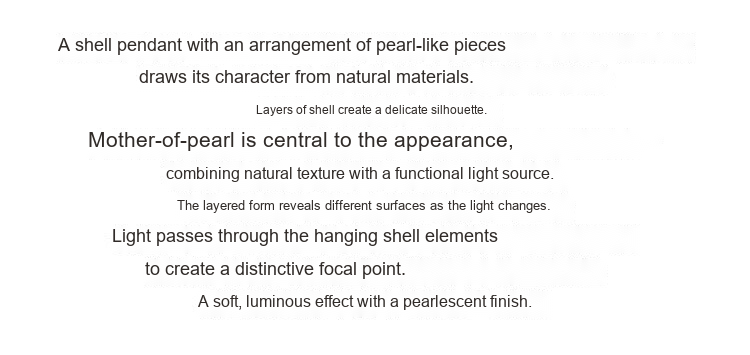 Layered Shell Pendant Light — AM0141, view 21