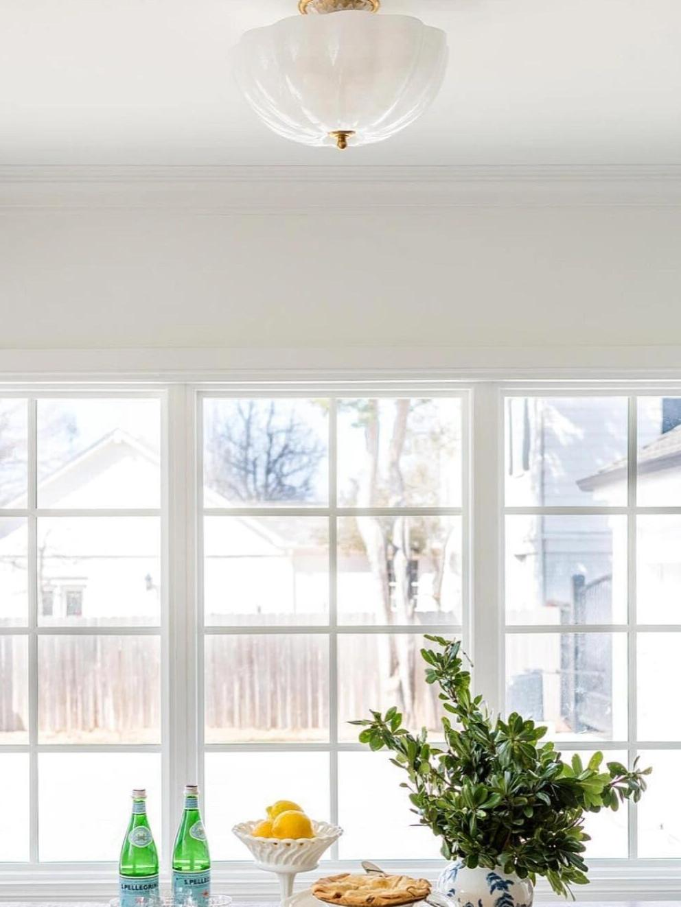 Brass & Glass Ceiling Light — AM0255, view 10