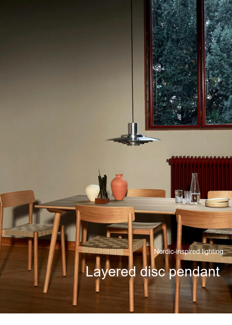 Brushed Disc Pendant Light — AM0137, view 24