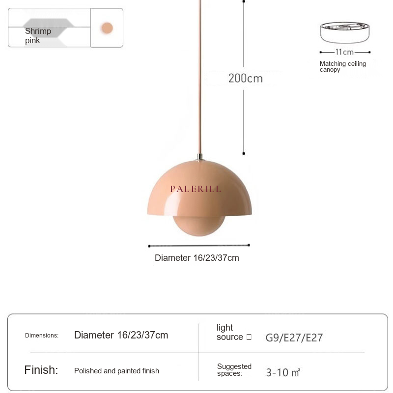 Flowerbud Pendant Light — AM0134, view 22