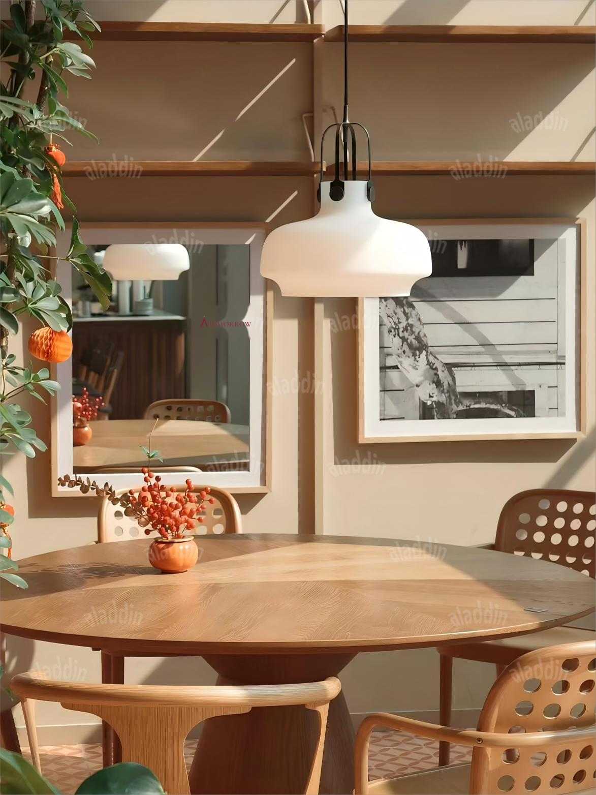 Brass & Glass Pendant Light — AM0191, view 1