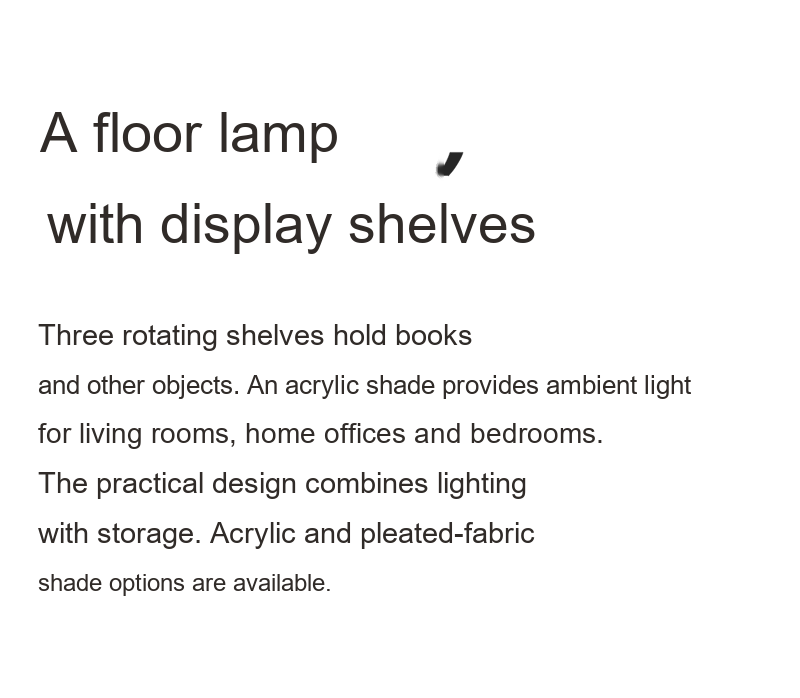 Floor Lamp with Display Shelves — AM0243, view 20