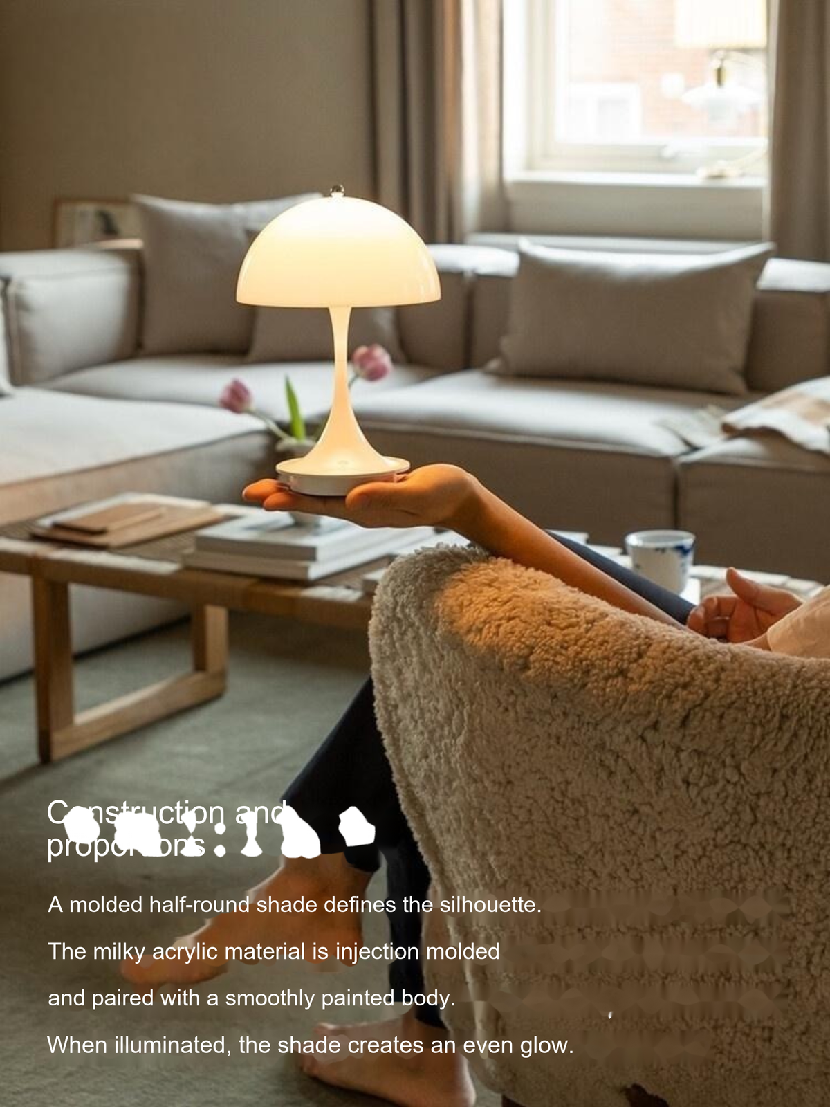 Portable Dimmable Mushroom Table Lamp — AM0136, view 28