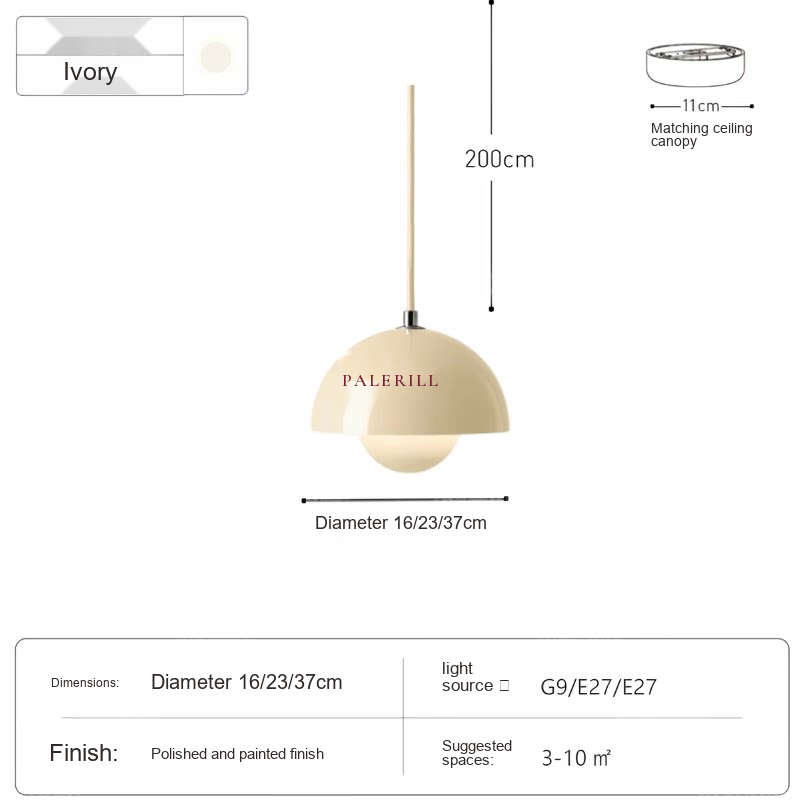 Flowerbud Pendant Light — AM0134, view 3