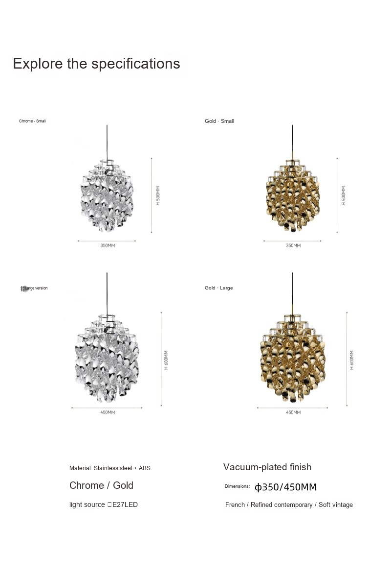 Spiral Cascade Pendant Light — AM0231, view 28