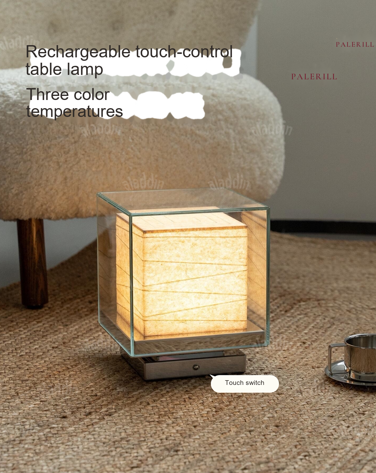 Minimalist Accent Table Lamp — AM0152, view 7
