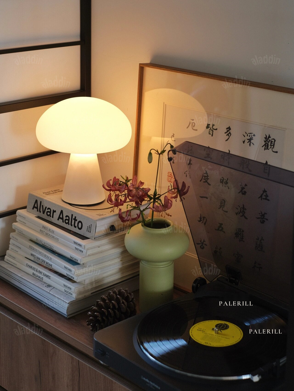 Frosted Glass Rechargeable Table Lamp — AM0147, view 2