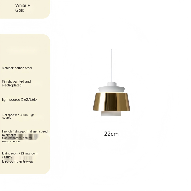 Compact Shaded Pendant Light — AM0184, view 8