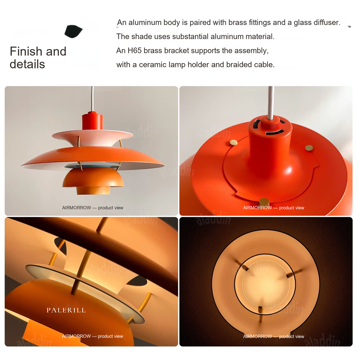 Layered Disc Pendant Light — AM0135, view 5