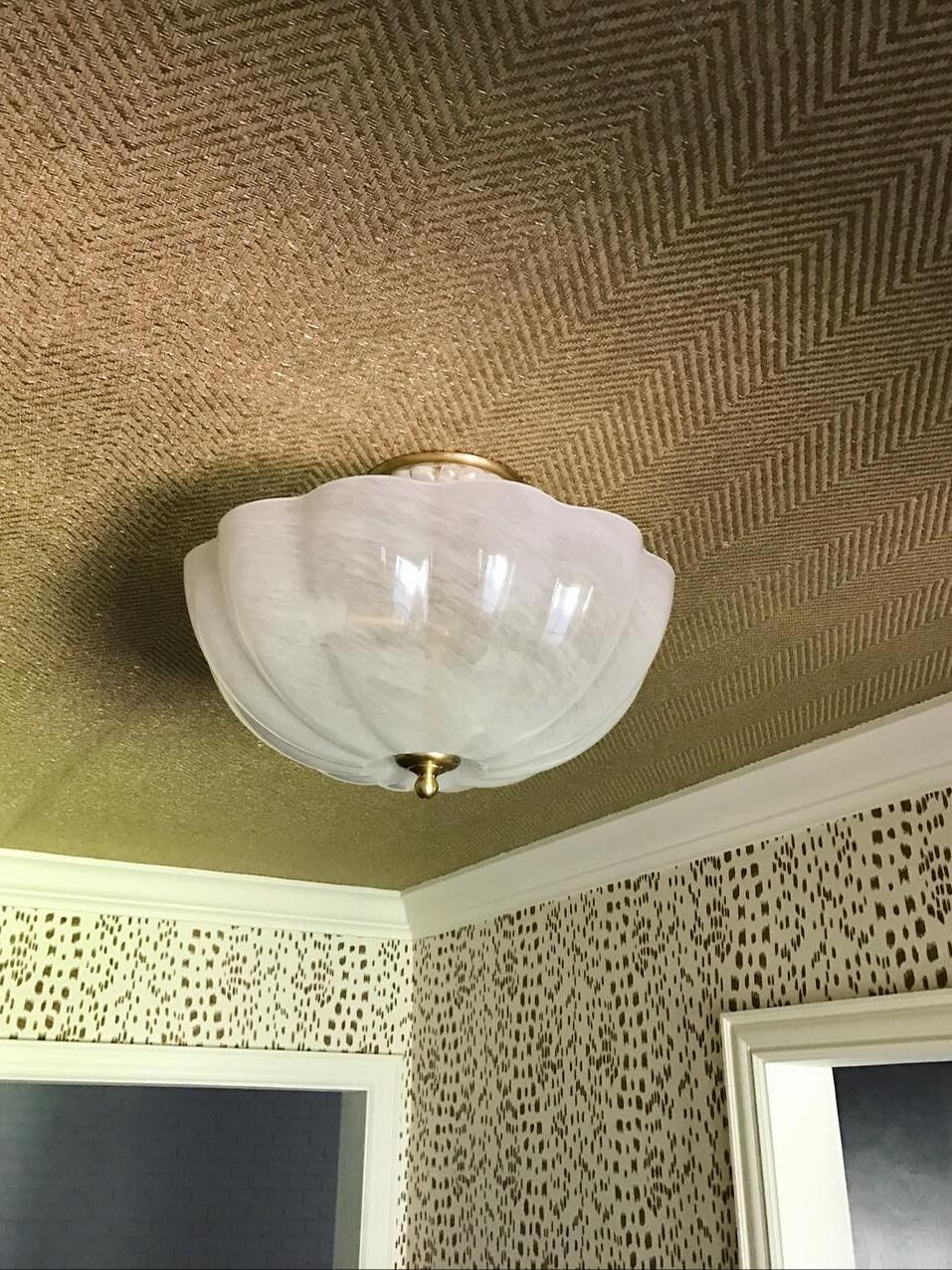 Brass & Glass Ceiling Light — AM0255, view 11