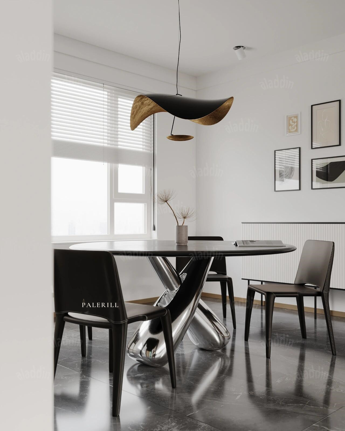Gold Leaf Accent Pendant Light — AM0205, view 22