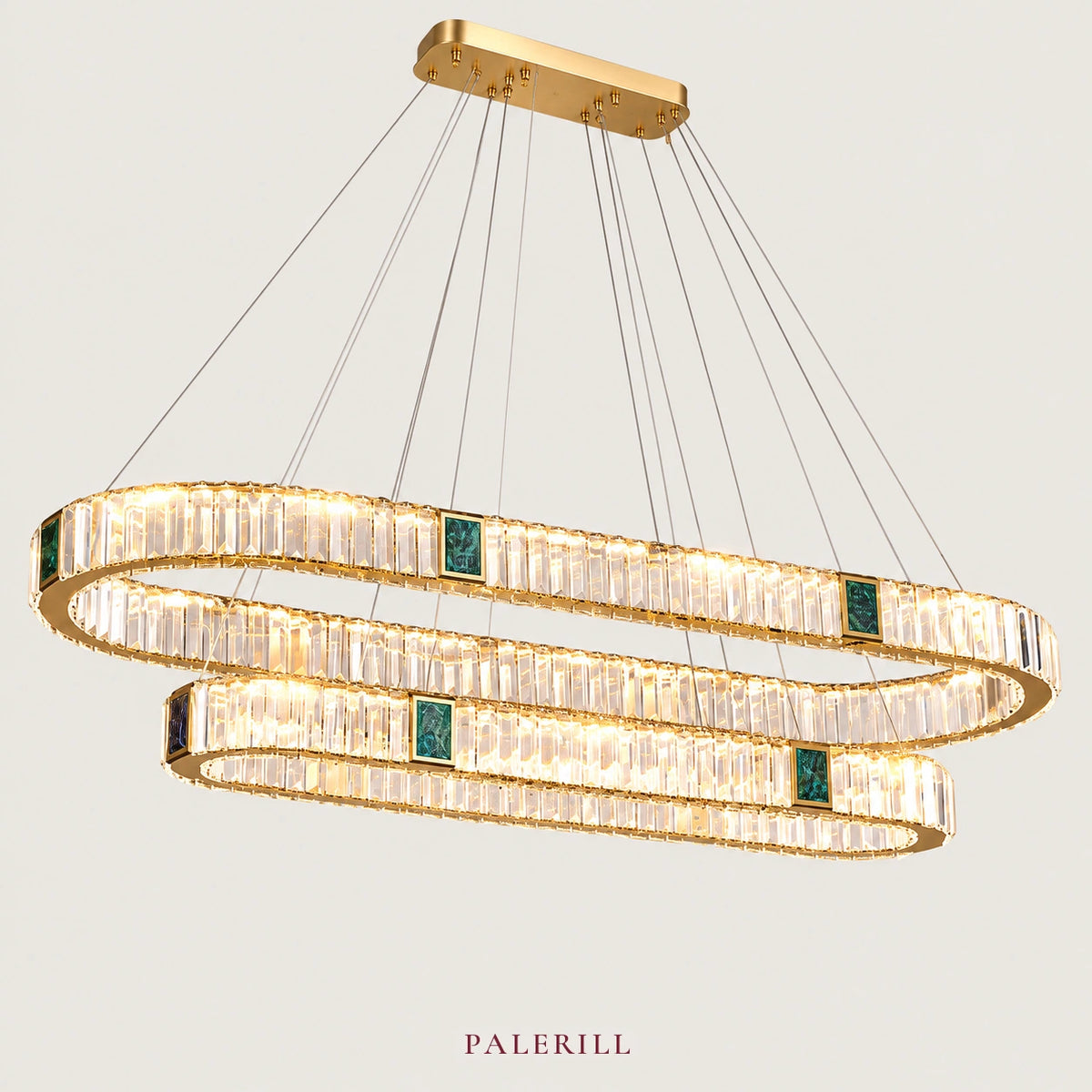 AM0033 · Modern Minimalist Shell Inspired Crystal Chandelier for Dining Rooms — AM0033, view 1