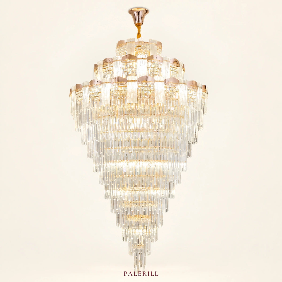 AM0010 · Modern Stairwell Crystal Chandelier for Double-Height Spaces · 5 Configurations — AM0010, view 1