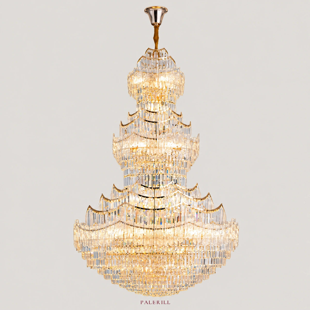 AM0023 · European Classic Stairwell Crystal Chandelier for Double-Height Spaces — AM0023, view 1