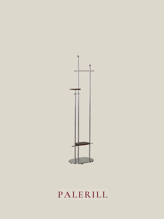 Modern Minimalist Mobile Stainless Steel Clothes Rack for Bedroom — AMF0008