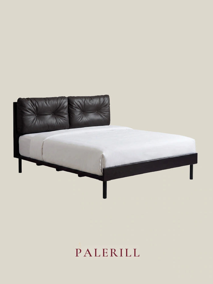 Modern Minimalist Ash with Upholstered Bed for Bedroom — AMF0039