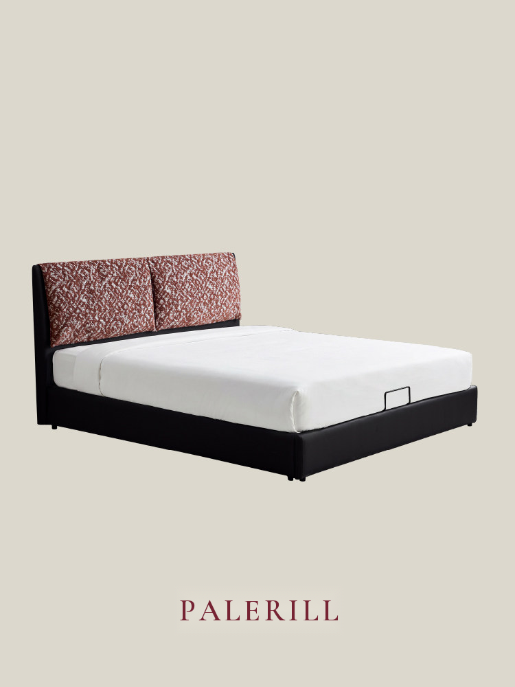 Upholstered Bed with Removable Back Cushions — AMF0049, view 2