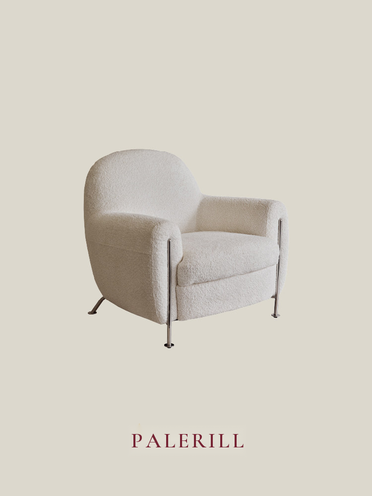 Chenille Lounge Chair — AMF0051, view 2