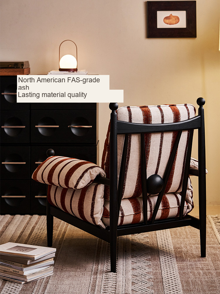 High-Back Ash Lounge Chair — AMF0045, view 4