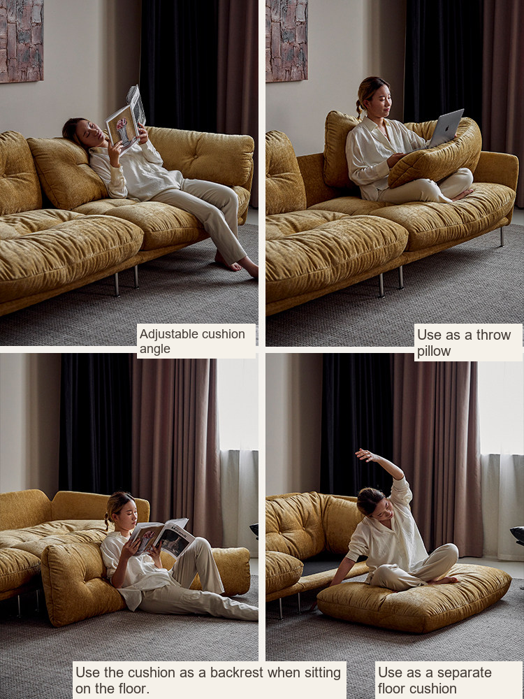 French-Inspired Chenille Sofa — AMF0059, view 5