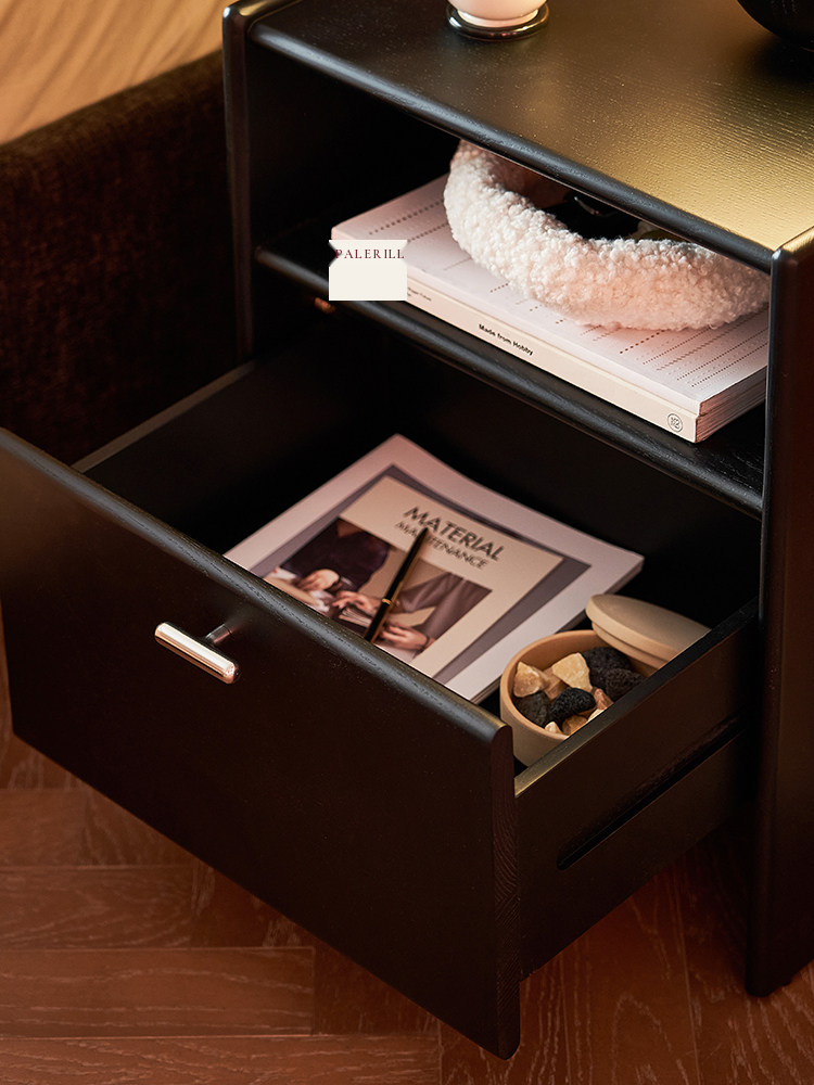 Wooden Bedside Storage Table — AMF0015, view 6