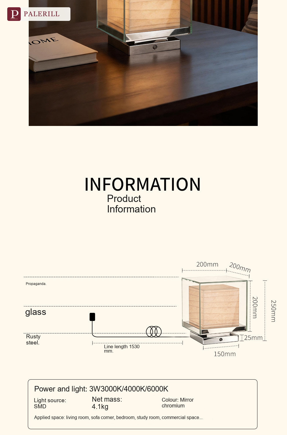 PALERILL | Bauhaus Japanese Rechargeable Table Lamp