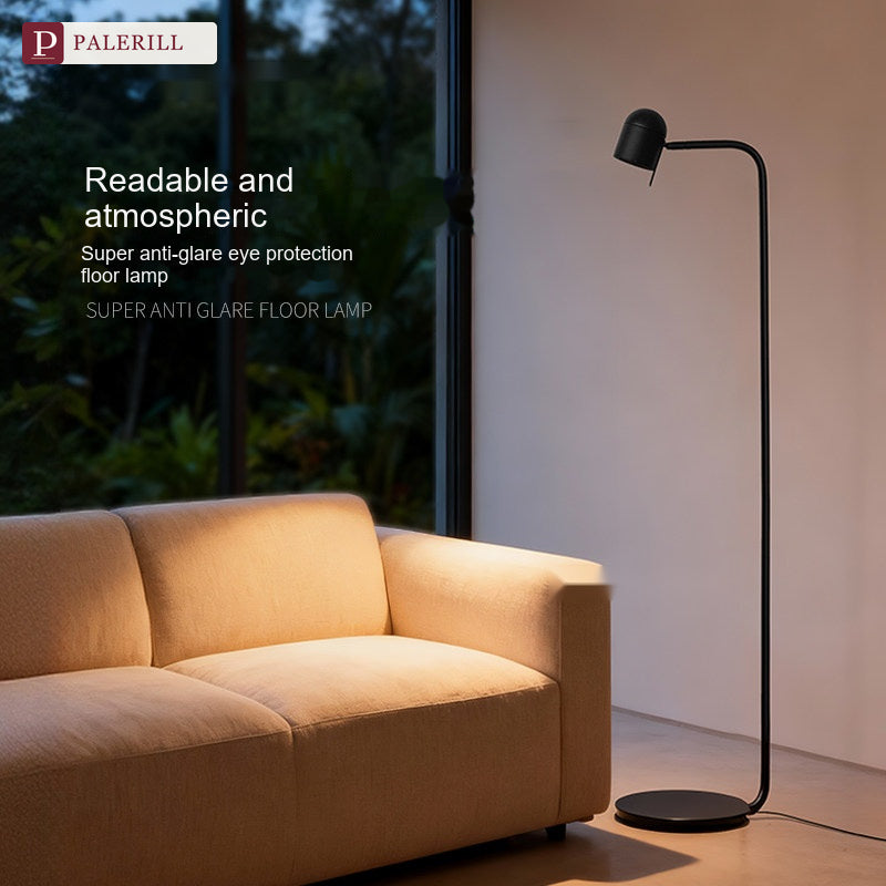 PALERILL | Luxury Reading Floor Lamp, Dark Elegance