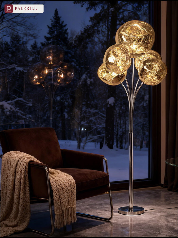 PALERILL | Bauhaus Lava-Effect Designer Floor Lamp