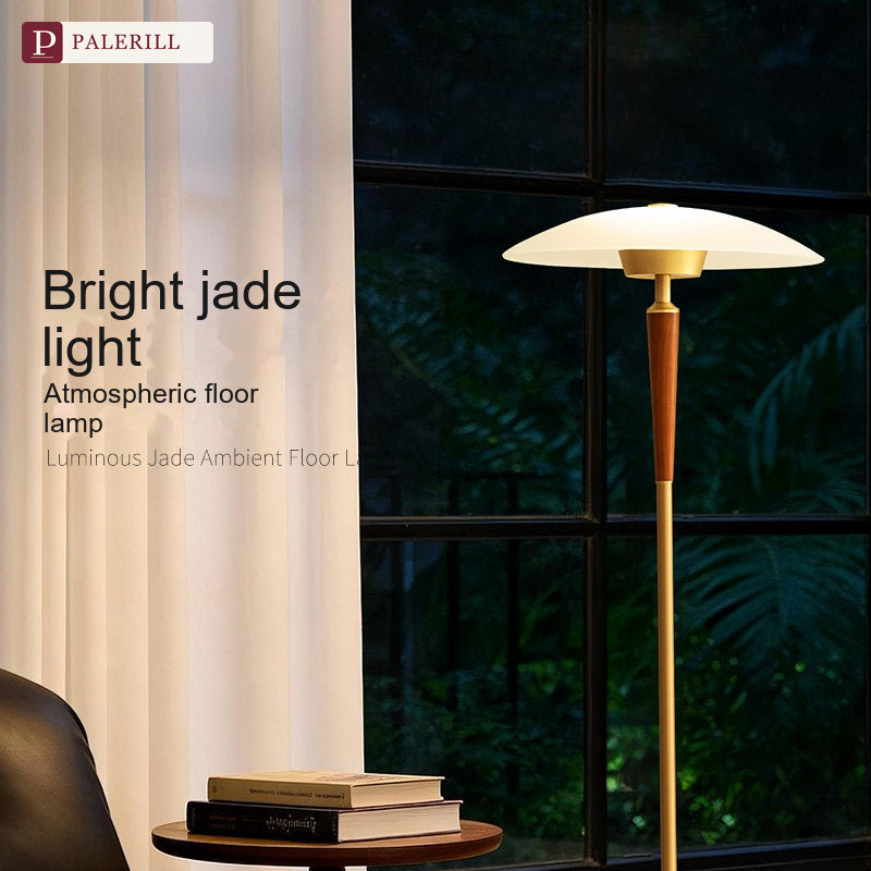 PALERILL | Mid-Century Ambient Floor Lamp, Full Spectrum