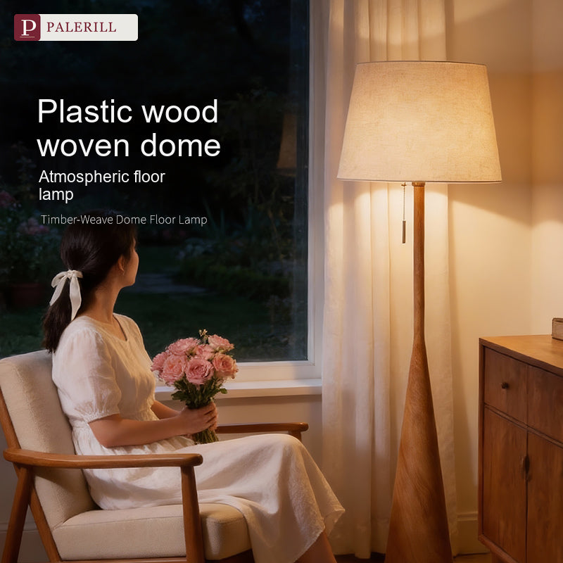 PALERILL | Natural Wood Luxury Floor Lamp
