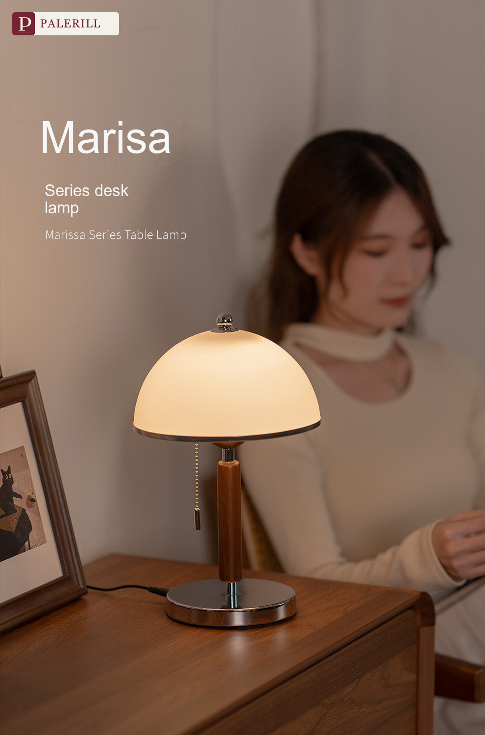 PALERILL | Mid-Century Ambient Bedside Floor Lamp