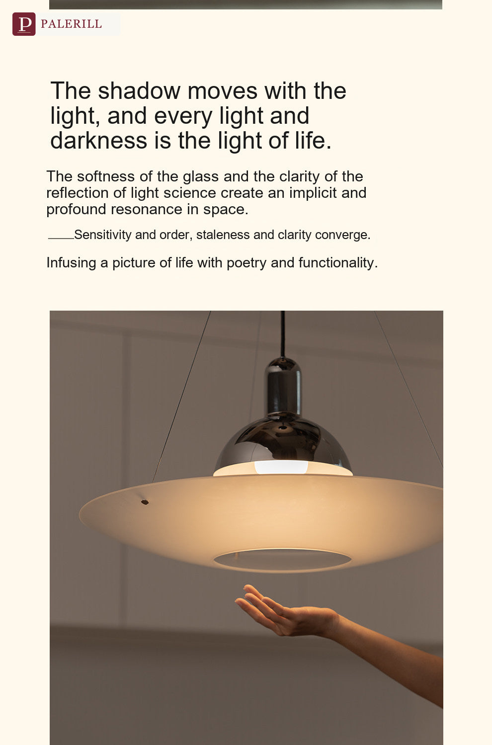 PALERILL | Nordic Italian Flying Saucer Pendant Light