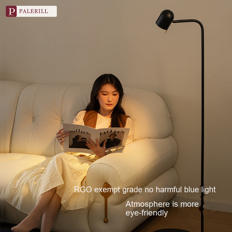 PALERILL | Luxury Reading Floor Lamp, Dark Elegance