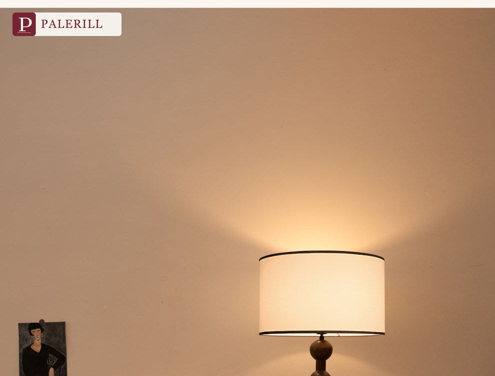 PALERILL | Mid-Century Solid Wood Full-Spectrum Floor Lamp
