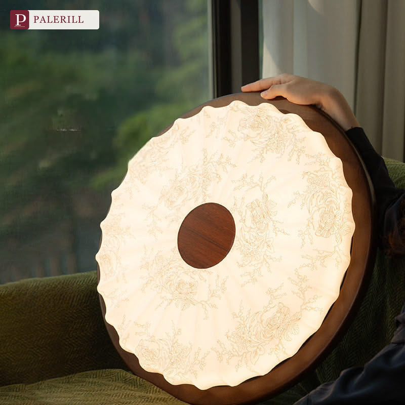 PALERILL | French Vintage Walnut-Pattern Ceiling Light