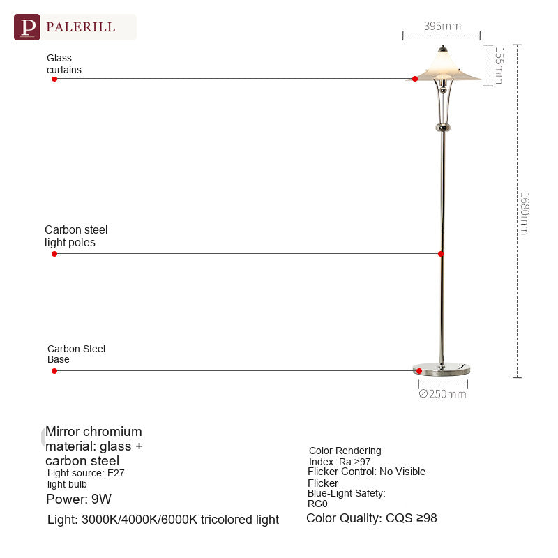 PALERILL | Bauhaus Magnolia Art Floor Lamp
