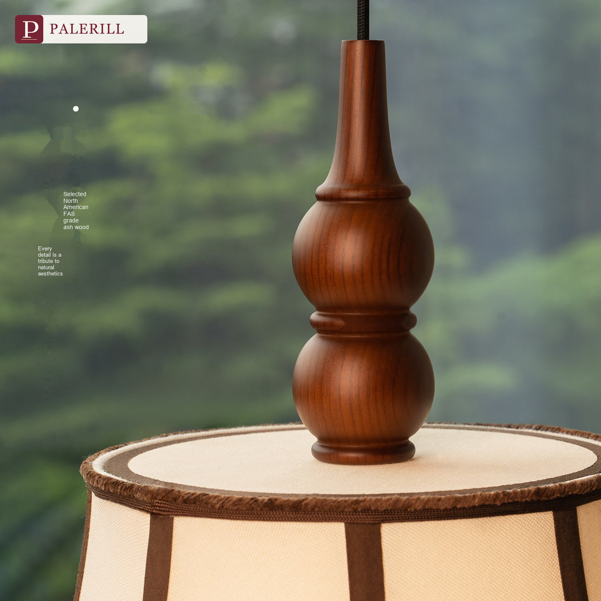 PALERILL | Mid-Century Fabric Dining Pendant Light
