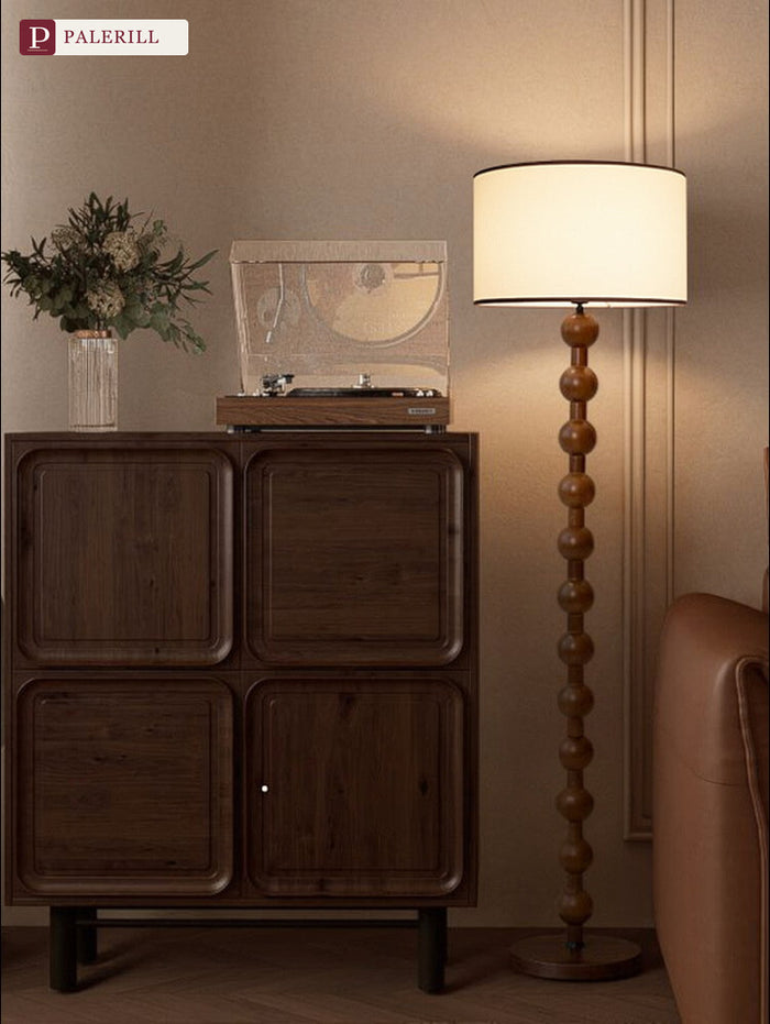 PALERILL | Mid-Century Solid Wood Full-Spectrum Floor Lamp