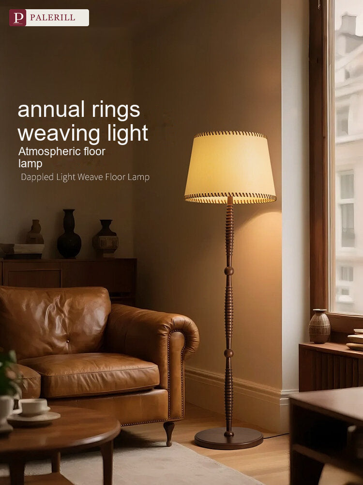 PALERILL | New Chinese Style Solid Wood Floor Lamp