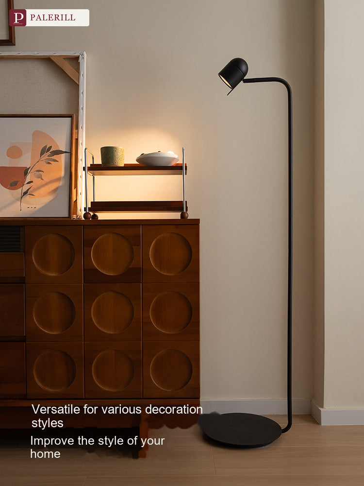 PALERILL | Luxury Reading Floor Lamp, Dark Elegance