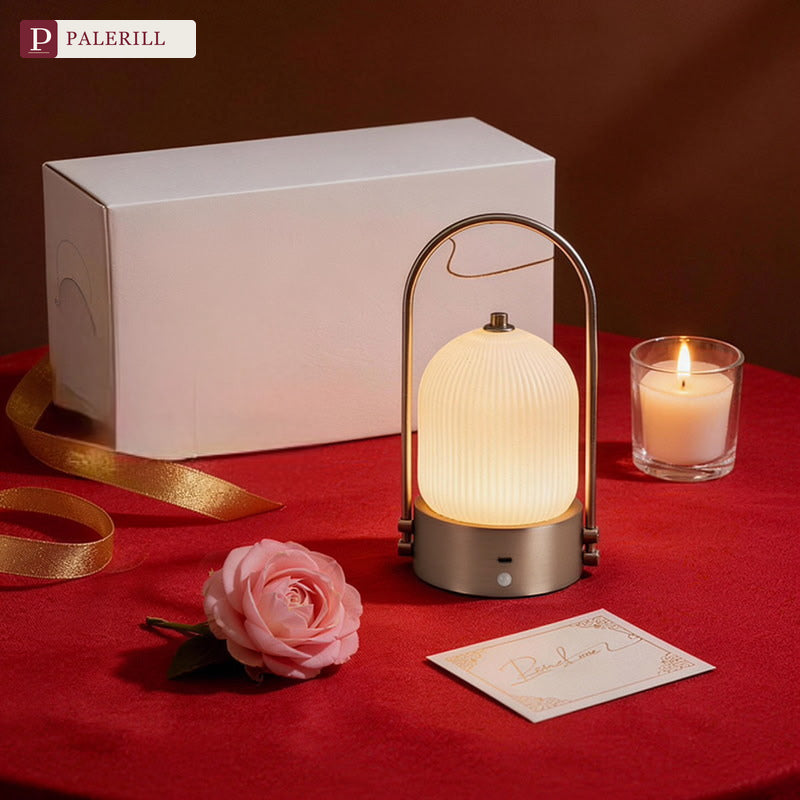 PALERILL | Portable Glazed Glass Table Lamp with Motion Sensor