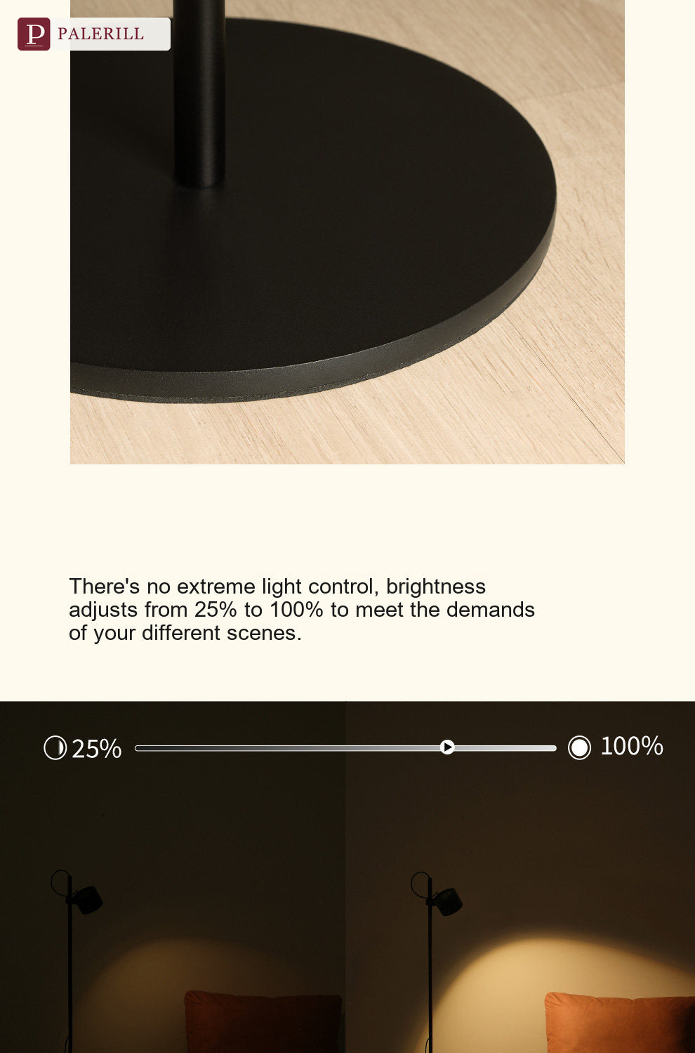 PALERILL | Full-Spectrum Eye-Care Floor Lamp