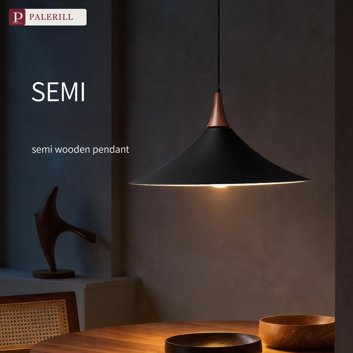PALERILL | Italian Minimalist Wabi-Sabi Dining Pendant Light
