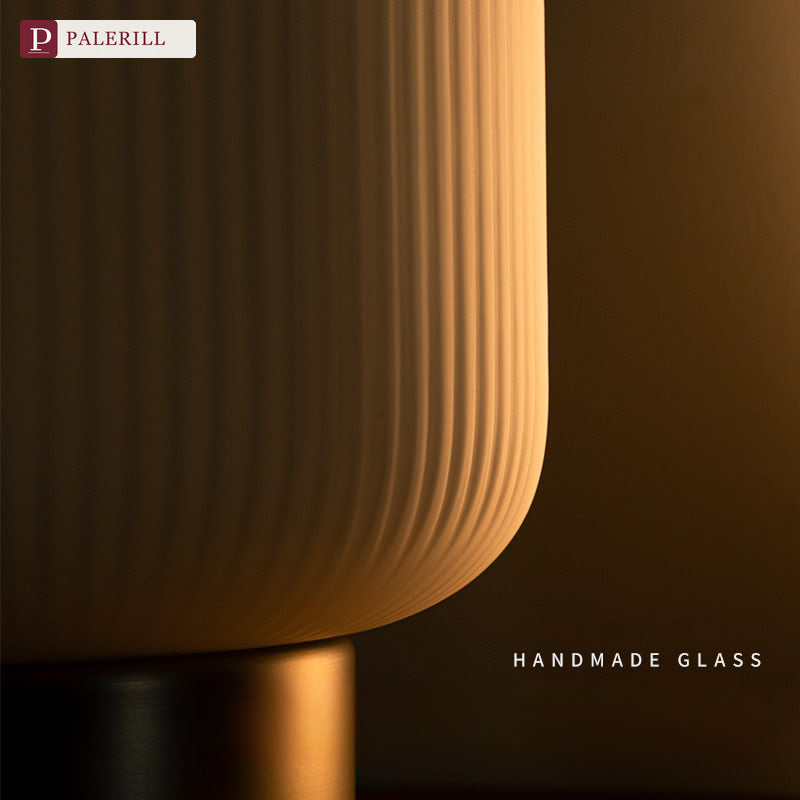 PALERILL | Rechargeable Glazed Glass Table Lamp with Touch & Motion Sensor