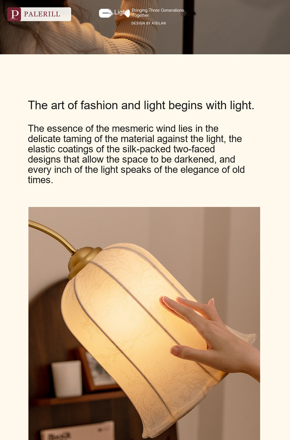 PALERILL | Light French Style Mid-Century Floor Lamp