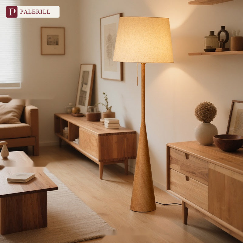 PALERILL | Natural Wood Luxury Floor Lamp
