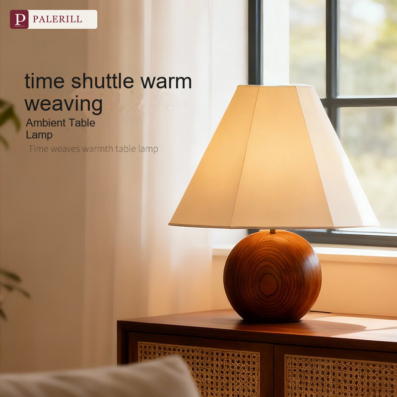 PALERILL | Bauhaus Mid-Century Solid Wood Table Lamp